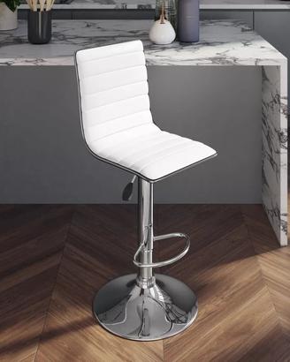 Sgabelli similpelle bianco