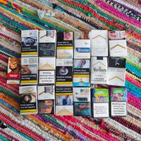 collezione pacchetti vuoti dal mondo 