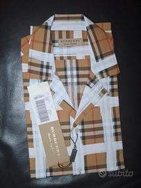 camicia a maniche corte Burberry taglia M