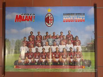 poster milan calcio 2003 2004