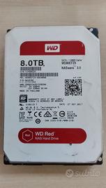 Lotto hard disk 8TB WD Red – per test / recupero