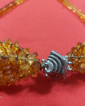 Collana Papillon in cristalli e argento