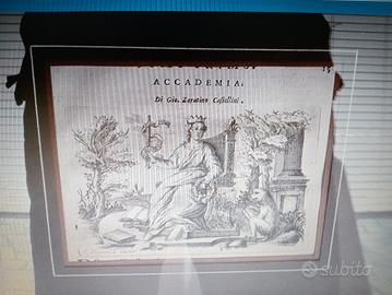 antica stampa incisione 