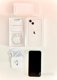 Iphone 13 + cavo + accessori originali + 15 cover