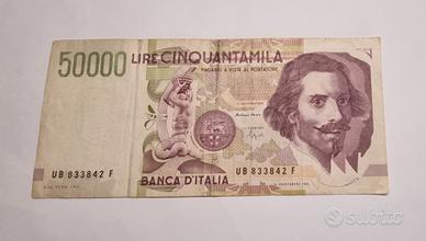 banconata da 50000 cinquantamilalire