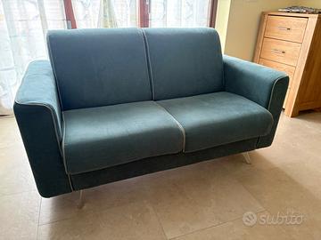 Divano a due posti in tessuto sfoderabile