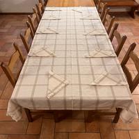 Tovaglia Jacquard Bianco Avorio 280x180 cm  NUOVA