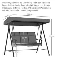 dondolo 3 posti 