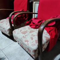 Coppia di poltrone decò design vintage modernariat