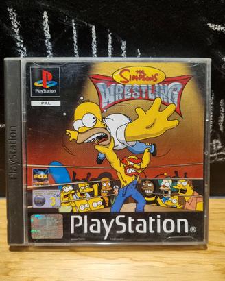 The Simpsons Wrestling PS1 Completo ITA