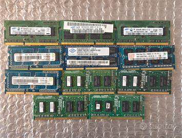 RAM DDR3 11x2GB SODIMM Samsung Hynix Nanya Lotto