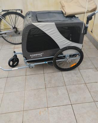 Dogghyhut premium XL, rimorchio per bicicletta