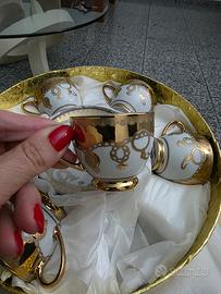 tazzine vintage anni 80 fine porcellana 