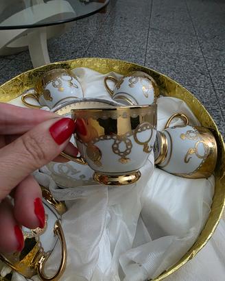 tazzine vintage anni 80 fine porcellana 