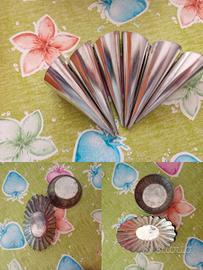 6 stampi per cannoli+12 per tartellette 