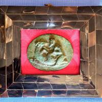 Antico medaglione DIO PAN e CAPRA su quadro