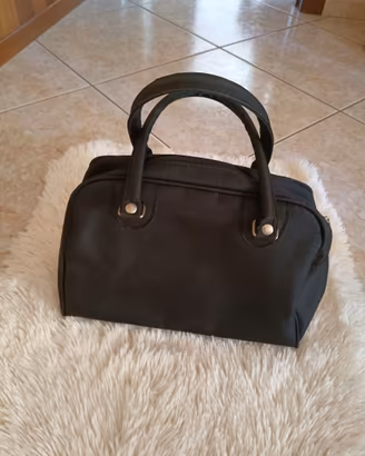 Borsa nera donna capiente vintage.