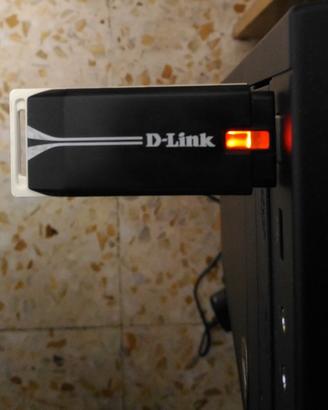 Scheda di rete wifi n dlink dwa 140 +base usb