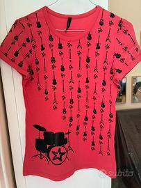 T-Shirt Maglietta CHITARRA - TOPSHOP
