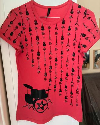 T-Shirt Maglietta CHITARRA - TOPSHOP