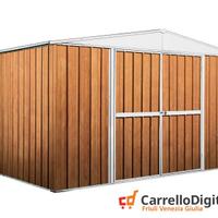 Box in lamiera di Acciaio 360x260cm fin legno