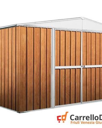 Box in lamiera di Acciaio 360x260cm fin legno