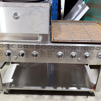 Barbecue a gas inox 8 fuochi  usat– grande formato