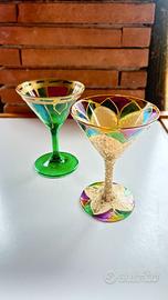 Calici vetro Murano policromi