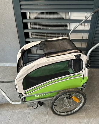 Rimorchio bici e passeggino per cani