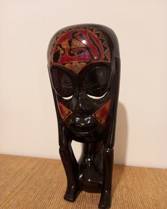 Maschera in legno artigianato indonesiano.