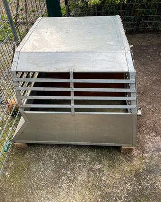 Gabbia trasporto cani doppia – divisorio removibil