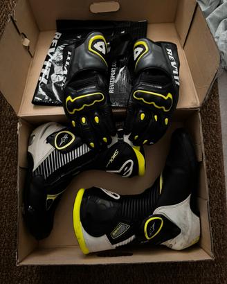 Stivali alpinestars + guanti revit