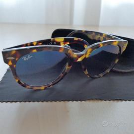 Ray-Ban Orion Tartarugato Lenti Blu – con Custodia