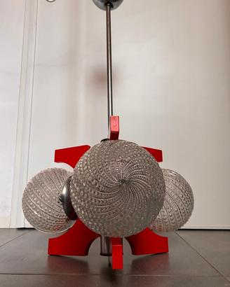 Lampadario vintage space age anni 70