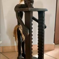 Porta CD africano in legno