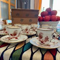 Richard Ginori Galli Rossi tazze caffè con piatto