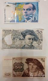 Banconote francesi e tedesca