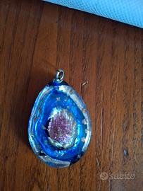 ciondolo in vetro di murano