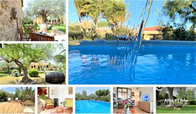 Villa con Piscina giardino esclusivo 20min Mare