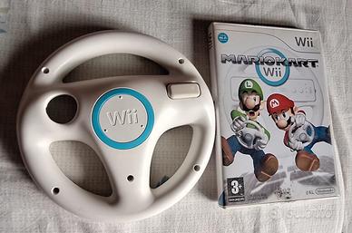mario kart wii con Volante nintendo wii  ita