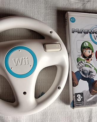 mario kart wii con Volante nintendo wii  ita