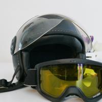 Casco da moto in pelle XL