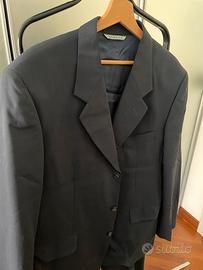 completo abito uomo vintage Rodrigo blu rigato