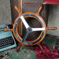 Ruota del timone per barche d'epoca