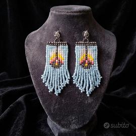 Orecchini Vintage frange Etnici Narici d'America