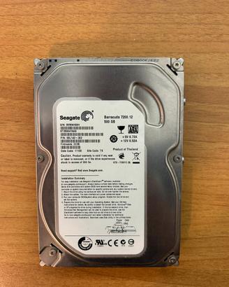 Disco Rigido Seagate Barracuda 7200.12 500GB