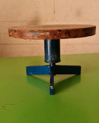 2 tornelli da banco artigianali Deruta per decoraz