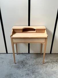 Mobile scrittoio tavolino consolle in legno grezzo