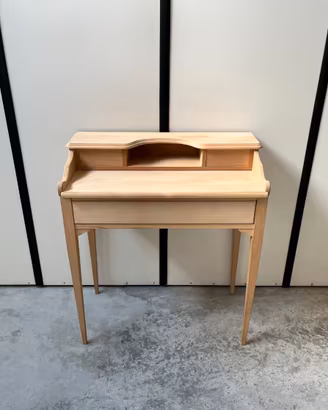 Mobile scrittoio tavolino consolle in legno grezzo