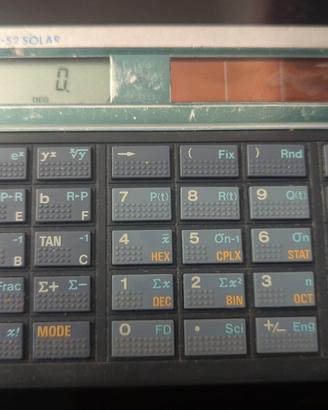 Calcolatrice vintage Texas Instruments TI-52 Solar